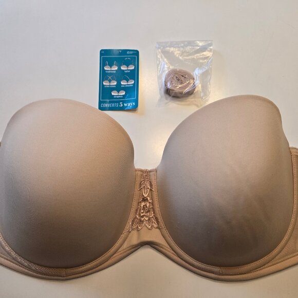 Vanity Fair Strapless/Converter Bra Size 38DD - Picture 8 of 9